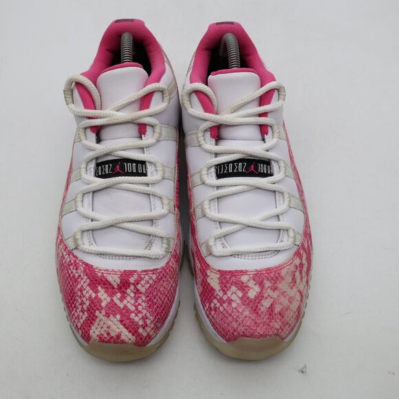 Nike Air Jordan 11 Low Retro XI Pink Snakeskin Women's US Size 11 AH7860-106 - Picture 2 of 9